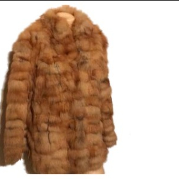 dillards Jackets & Blazers - Red fox fur coat jacket EUC